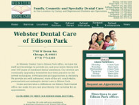 Screenshot for http://www.webdentalchicago.com/edison_park.html