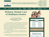 Webster Dental Care of Hoffman Estates website screenshot