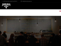 Barbarian Brewing website screenshot