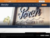 Website Screenshot The Porch Southern Kitchen & Bar