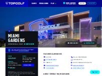Website Screenshot Topgolf