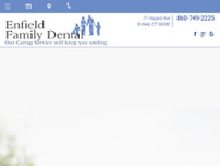 Enfield Family Dental website screenshot