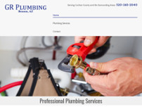 GR Plumbing website screenshot