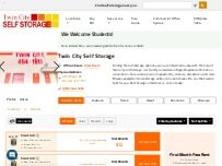 Website Screenshot Twin City Self Storage