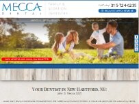 Website Screenshot Mecca Dental