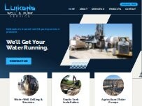 Website Screenshot Luikens Well & Pump Service, Inc.