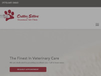 Critter Sitters & Gunnison Vet Clinic website screenshot