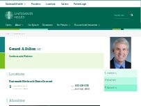Website Screenshot Gerard A. Dillon, MD