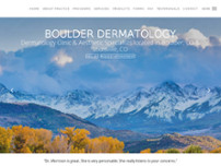 Boulder Dermatology website screenshot