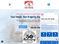 Website Screenshot Benzel Pest Control