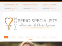 Nova Perio Specialists website screenshot