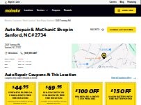 Website Screenshot Meineke Car Care Center