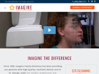 Imagine Family Dentistry website screenshot