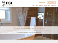 Frameless Shower Door & Interiors Inc. website screenshot