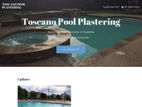 Toscano Pool Plastering website screenshot