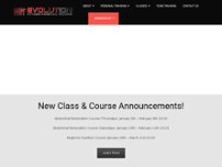Screenshot for http://www.cbevolutionfitness.com/