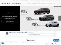 Website Screenshot Volvo Cars Palm Springs