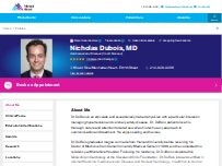 Website Screenshot Nicholas Dubois, MD