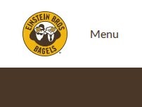 Website Screenshot Einstein Bros. Bagels