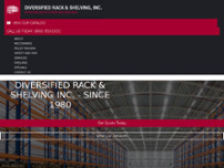 Diversified Rack & Shelving, Inc. website screenshot