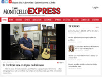 Monticello Express website screenshot