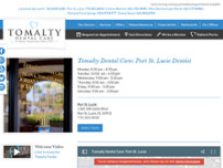 Tomalty Dental Care Port St. Lucie website screenshot