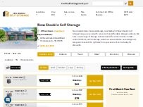 Website Screenshot New Shackle Self Storage