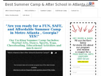 Shaping Minds After School & Summer Camp website screenshot