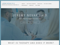 Jeremy Novak Ph.D. website screenshot