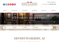 John A. Garza DDS, LVIF, BSC, PC website screenshot