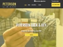Website Screenshot Peterson Lock & Key