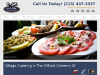 Village Catering website screenshot