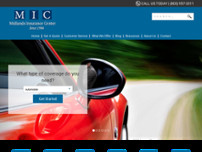 Midlands Insurance Center website screenshot