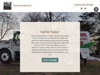 Garcia's Sanitation SVC. website screenshot
