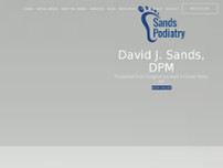 David Sands, DPM website screenshot