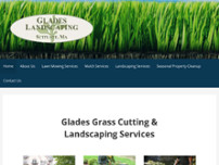 Glades Landscaping & Lawn Mowing website screenshot