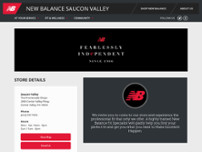 New Balance website screenshot