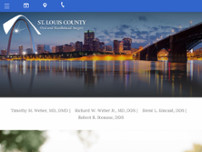 St. Louis County Oral and Maxillofacial Surgery website screenshot