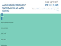 Academic Dermatology Consultants of Long Island website screenshot
