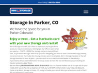 Mini U Storage website screenshot