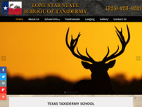 Lone Star State School of Taxidermy website screenshot