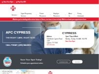 Website Screenshot AFC Urgent Care Cypress