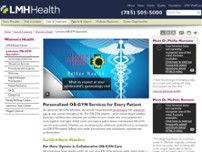 Screenshot for https://lmh.org/obgyn/