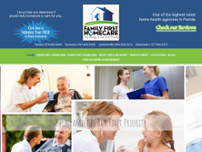 Family First Homecare Tampa website screenshot