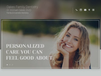 Oakes Family Dentistry website screenshot