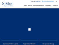 iMed  Regeneration Center website screenshot