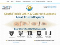 Your Eye Specialists website screenshot