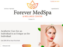 Forever Medspa & Wellness Center website screenshot