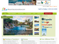 Screenshot for https://resortvacationsnow.com