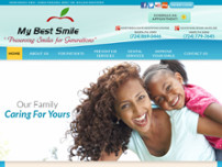 My Best Smile website screenshot